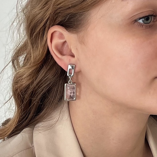 Серьги Possebon Q. Rose, A0418.7 S фото 4